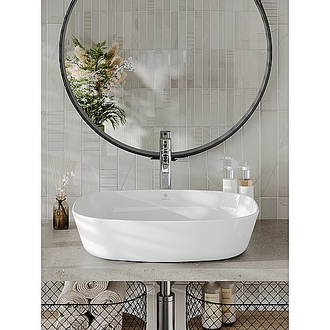 Раковина накладная Orange 50 B08-500W белая купить в интернет-магазине Sanbest