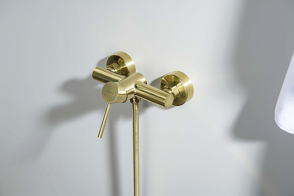 Cмеситель для душа Aquatek Европа AQ1360BG золото шлифованное купить в интернет-магазине сантехники Sanbest