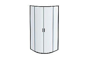 Душевой уголок Aquatek Ария AQ ARI RO 10020BL 100х100 стекло прозрачное/профиль черный купить в интернет-магазине Sanbest