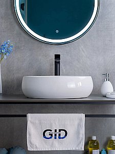 Раковина накладная Gid Lago 48 N9030b 51115 белая купить в интернет-магазине Sanbest