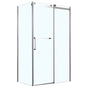 Душевой уголок Azario Vancouver 120x80 стекло прозрачное/профиль хром правый купить в интернет-магазине Sanbest