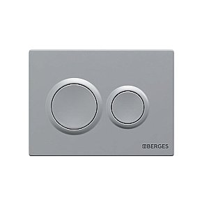 Кнопка для инсталляции BERGES NOVUM 040062 O2 матовый хром купить в интернет-магазине сантехники Sanbest