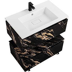 Нижняя тумба Cezares SLIDER-800-1C-PI-NF-P черный фьюжн для ванной в интернет-магазине сантехники Sanbest