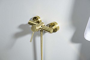 Cмеситель для душа Aquatek Европа AQ1360BG золото шлифованное купить в интернет-магазине сантехники Sanbest