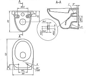 Унитаз подвесной Cersanit DELFI S-SET-DEL/Black/TPL/Cg-w с инсталляцией, с крышкой микролифт купить в интернет-магазине Sanbest