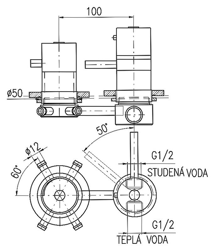 Смеситель для душа Rav-Slezak X482T хром купить в интернет-магазине сантехники Sanbest