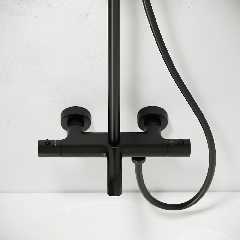 Душевая система Sancos Game SC3001LMB черный матовый купить в интернет-магазине сантехники Sanbest