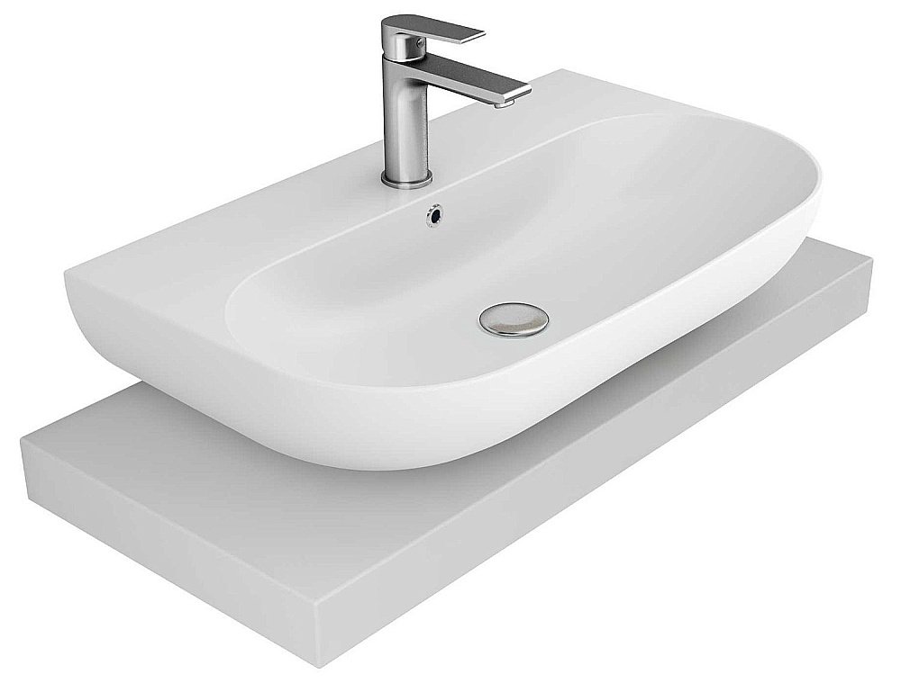 Раковина Bien Vokha 70 MDLS07001FD1W5000 белая купить в интернет-магазине Sanbest