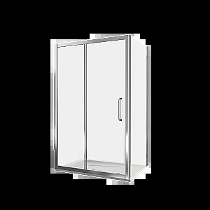 Душевой уголок Good Door Neo WTW+SP 110х80 стекло прозрачное/профиль хром купить в интернет-магазине Sanbest