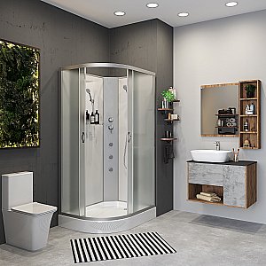 Душевая кабина Niagara Classic NG-3312-14BKG 120х80 с гидромассажем купить в интернет-магазине Sanbest