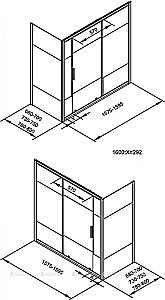 Шторка для ванны Aquanet Practic AE10-B-160H150U-CP купить в интернет-магазине Sanbest