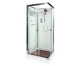 Душевая кабина DTO K408 80x80 без крыши прозрачная/хром купить в интернет-магазине Sanbest