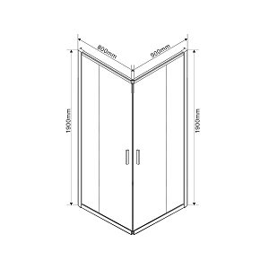 Душевой уголок Vincea Garda VSS-1G8090CL 90x80 купить в интернет-магазине Sanbest