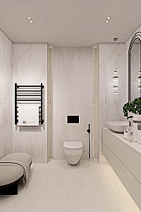 Полотенцесушитель электрический Veconi Barro-A B8040B-A черный купить в интернет-магазине сантехники Sanbest