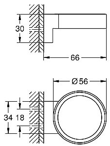 Держатель для стакана/дозатора жидкого мыла Grohe Selection 41217KF0 фантомный черный купить в интернет-магазине сантехники Sanbest