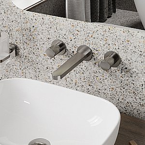 Смеситель для раковины WasserKRAFT Tauber 6445 никель купить в интернет-магазине сантехники Sanbest