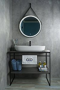 Раковина накладная Gid Lago 81 N9347 51190 белая купить в интернет-магазине Sanbest