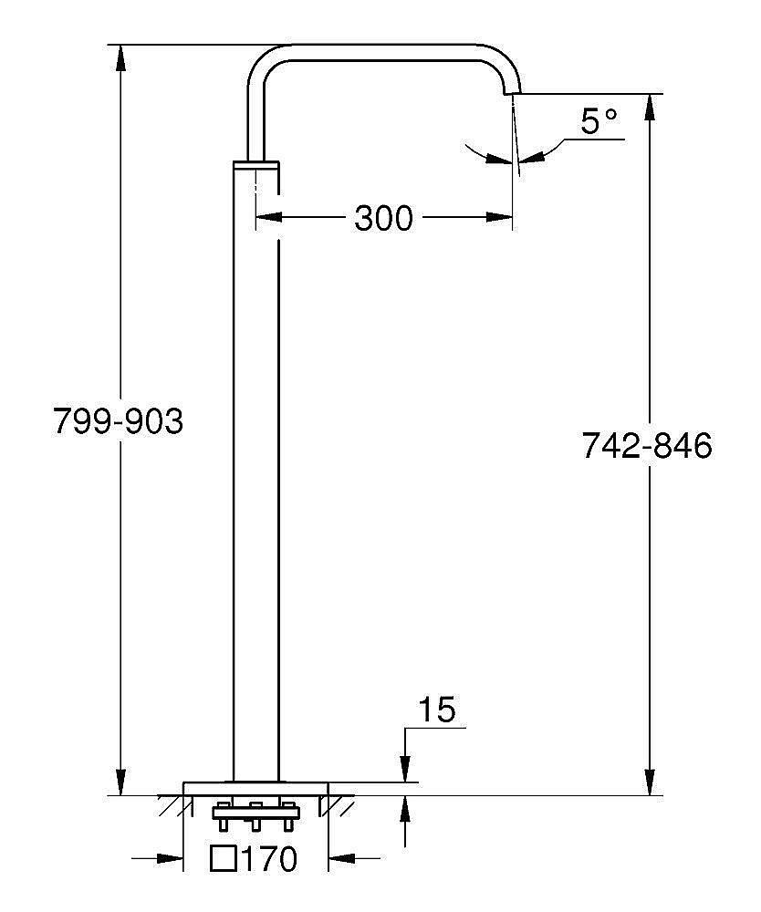 Излив для ванны GROHE Allure 13218 000 купить в интернет-магазине сантехники Sanbest