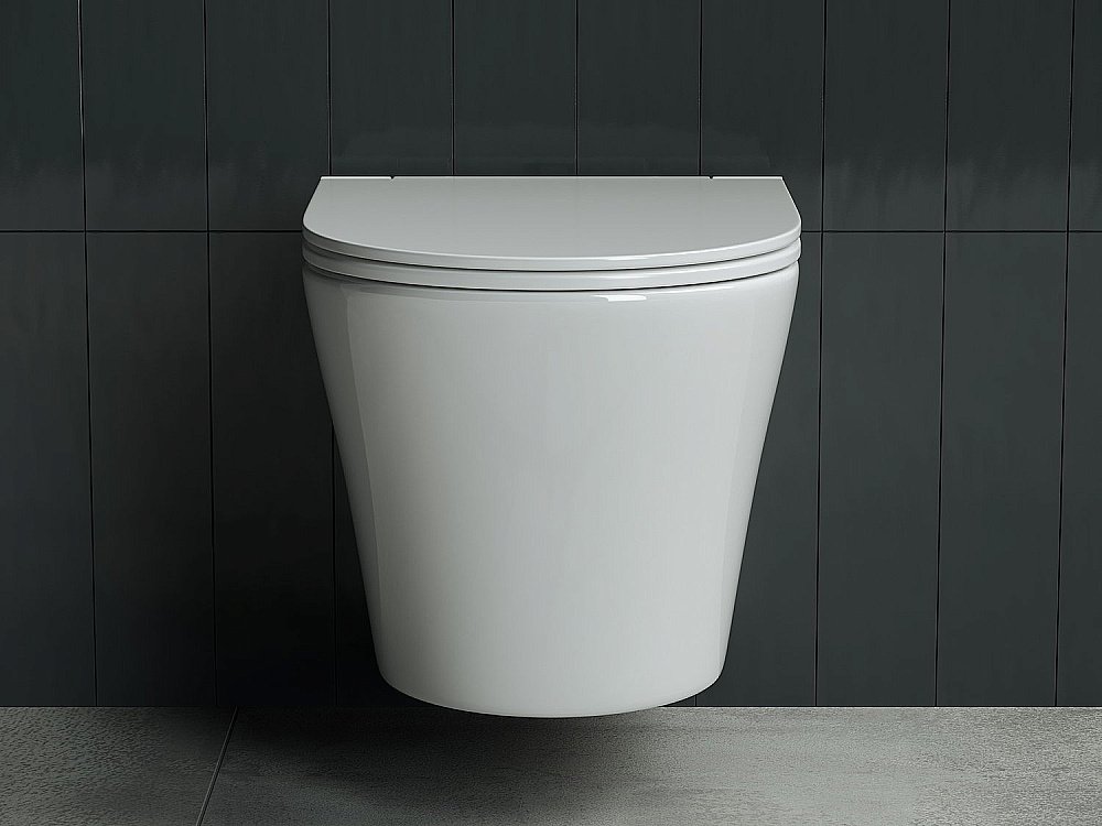 Унитаз подвесной Ceramica Nova FORMA Rimless CN3011 безободковый, с крышкой микролифт купить в интернет-магазине Sanbest