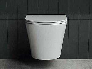 Унитаз подвесной Ceramica Nova FORMA Rimless CN3011 безободковый, с крышкой микролифт купить в интернет-магазине Sanbest