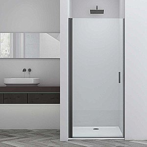 Душевая дверь Vincea Alpha 90 VDP-3AL900CLGM стекло прозрачное/профиль вороненая сталь купить в интернет-магазине Sanbest