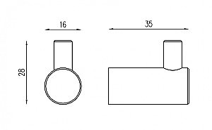 Крючок Abber Osten 316 AA1851BG брашированное золото купить в интернет-магазине сантехники Sanbest