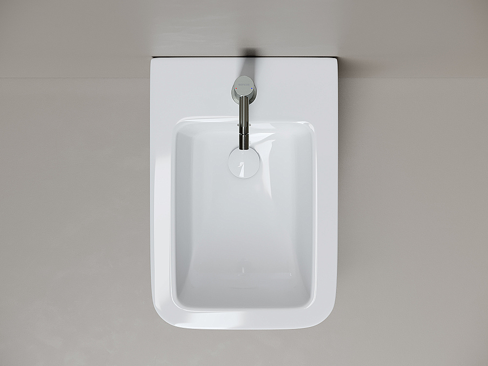 Биде подвесное Ceramica Nova Miro CN11004 белое купить в интернет-магазине Sanbest