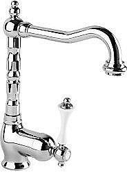 Смеситель для раковины Cezares Margot LSM2-01 N хром/ручка черная купить в интернет-магазине сантехники Sanbest