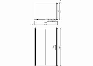 Душевой уголок Burlington с раздвижной дверью 120x90 стекло прозрачное/профиль хром купить в интернет-магазине Sanbest