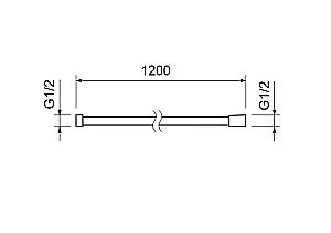 Душевой шланг Aquatek AQ2103BG 120 см золото шлифованное купить в интернет-магазине сантехники Sanbest