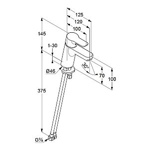 Смеситель для раковины Kludi Pure&Easy 370289165 купить в интернет-магазине сантехники Sanbest