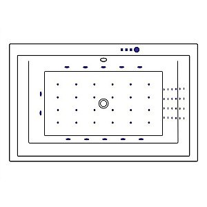 Ванна акриловая EXCELLENT Crown Lux NANO WAEX.CRO19.NANO.CR 190x120 белая с гидромассажем купить в интернет-магазине Sanbest