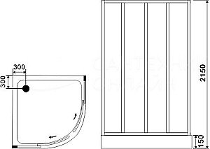 Душевая кабина CeruttiSpa VIVA 8554 100x100 купить в интернет-магазине Sanbest