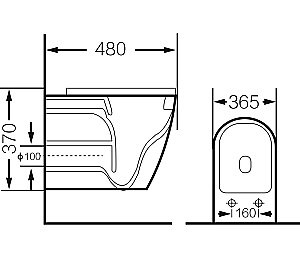 Унитаз подвесной Grossman Color GR-4455BBLS безободковый, с крышкой микролифт, черная кожа купить в интернет-магазине Sanbest