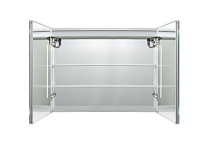 Зеркальный шкаф Aquqtek AQ7904-MLC 90х70 хром купить в интернет-магазине сантехники Sanbest