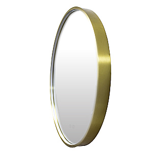 Зеркало с подсветкой Azario Димион АZ-LED011025 70х70 золотой матовый в ванную от интернет-магазине сантехники Sanbest