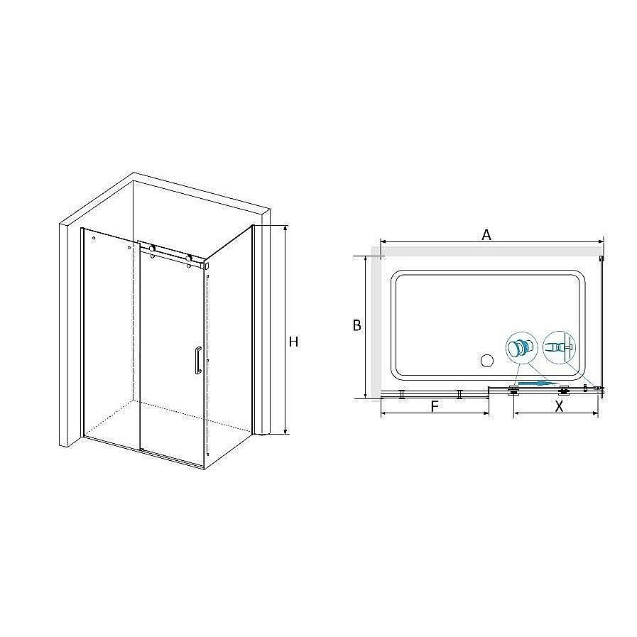 Душевой уголок RGW Tornado TO-44 140x100 купить в интернет-магазине Sanbest