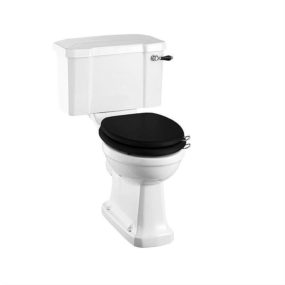 Унитаз Burlington P5 51 с бачком, ручка черная/хром купить в интернет-магазине Sanbest