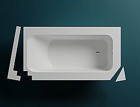 Ванна Salini Orlanda VASTA S-Sense 190х100 102014GF RAL купить в интернет-магазине Sanbest