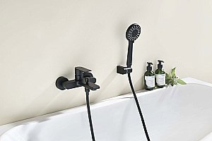 Смеситель для ванны Aquatek Лира AQ1449MB черный матовый купить в интернет-магазине сантехники Sanbest