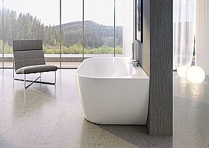 Ванна акриловая Ravak FREEDOM W 166х80 черный слив купить в интернет-магазине Sanbest