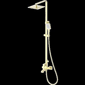Душевая система WONZON & WOGHAND FLEX, Брашированное золото (WW-88047072-BG) купить в интернет-магазине сантехники Sanbest