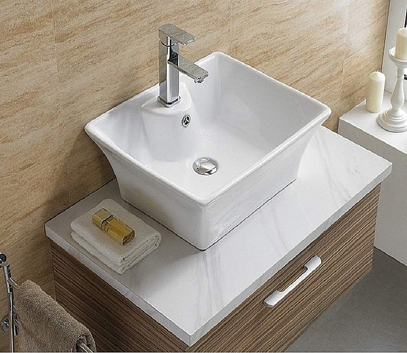 Раковина накладная Ceramalux N 50 9108 белая купить в интернет-магазине Sanbest