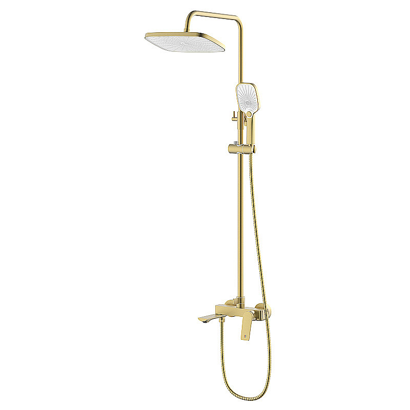 Душевая система Azario Lursy AZ-K2349MG золото матовое купить в интернет-магазине сантехники Sanbest