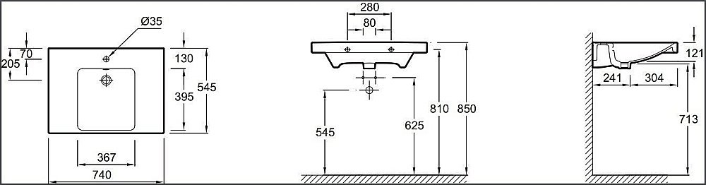 Раковина Jacob Delafon ODEON UP 74 E4494-00 белая купить в интернет-магазине Sanbest