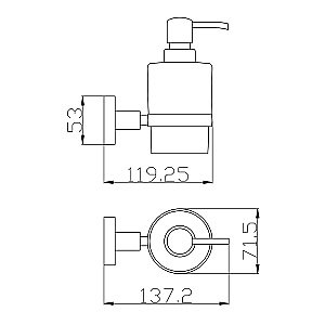 Диспенсер Rav-Slezak Colorado COA0303MGK серый металлик крацованный купить в интернет-магазине сантехники Sanbest