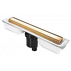 Душевой лоток прямой Berges В1 Keramik 50 092016 золото купить в интернет-магазине Sanbest