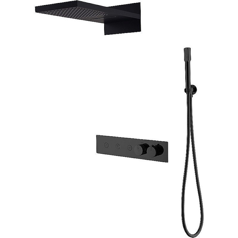 Душевая система Boheme Fusion 131-B черная купить в интернет-магазине сантехники Sanbest