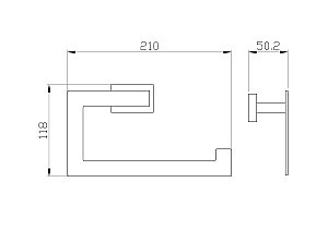 Кольцо для полотенец WONZON & WOGHAND FLAT, Хром (WW-9713) купить в интернет-магазине сантехники Sanbest