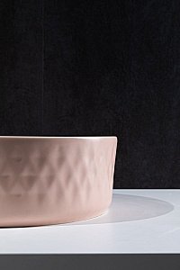 Раковина Allen Brau Fantasy Romb 36 4.11033.SM розовая матовая купить в интернет-магазине Sanbest